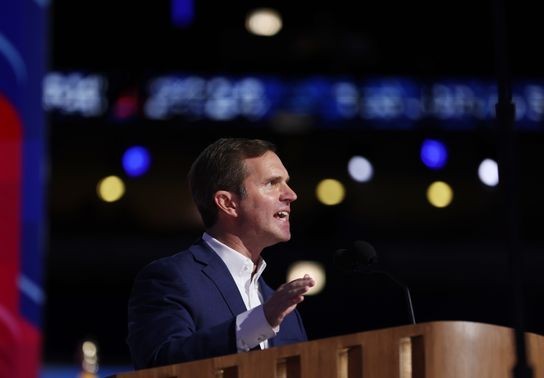 Image for story: VP finalist Andy Beshear gives speech focused on abortion access at Democratic convention