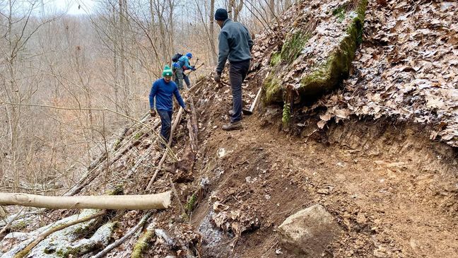 The terrain is steep but beautiful in places. (WCHS/WVAH)