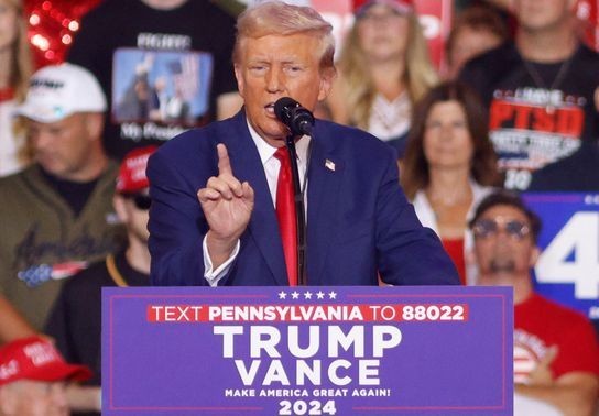 Image for story: Former president Donald Trump to speak in battleground Pennsylvania on Monday